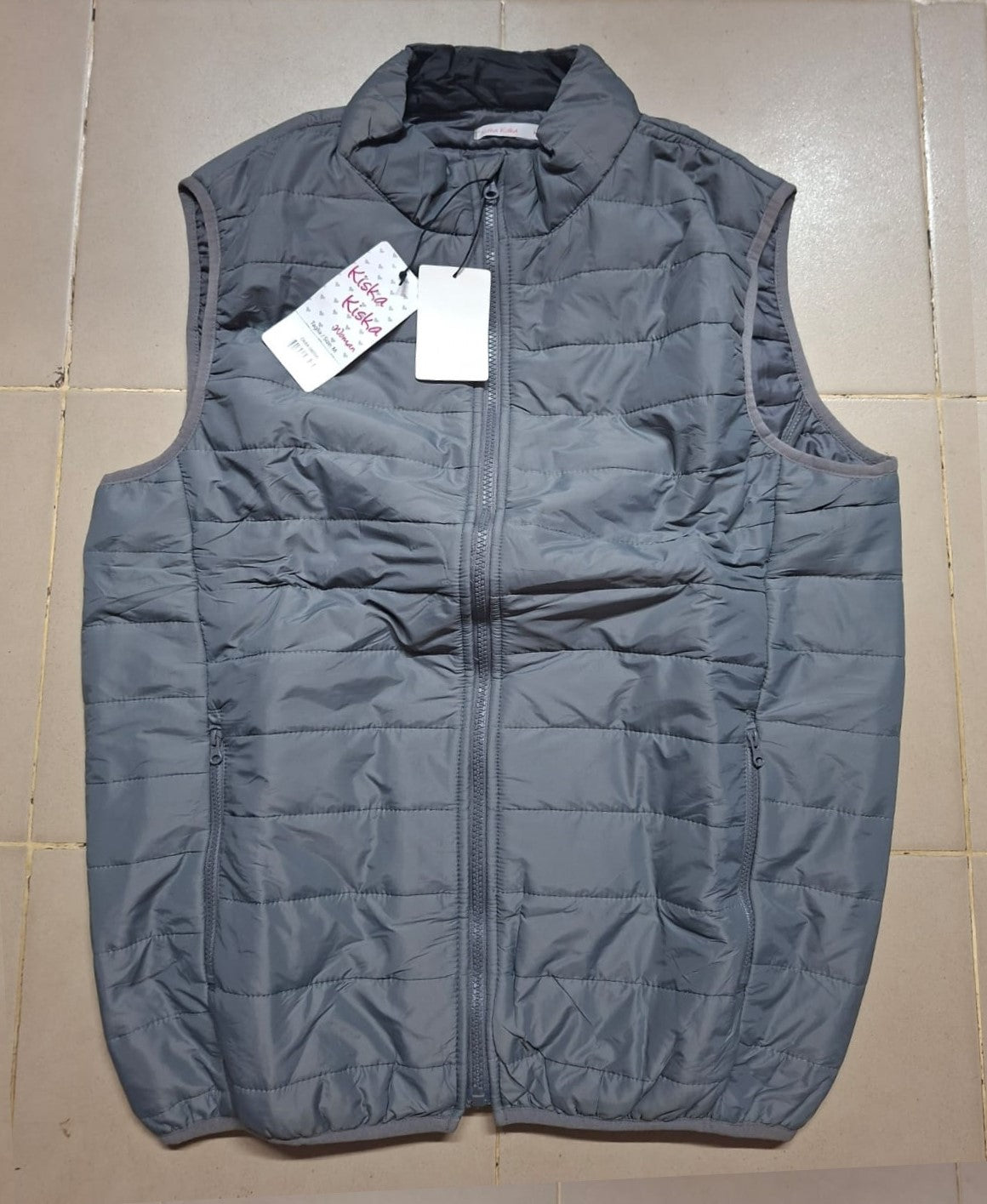 Men's Padded Vest stock lot CH/M-34161 - grey
