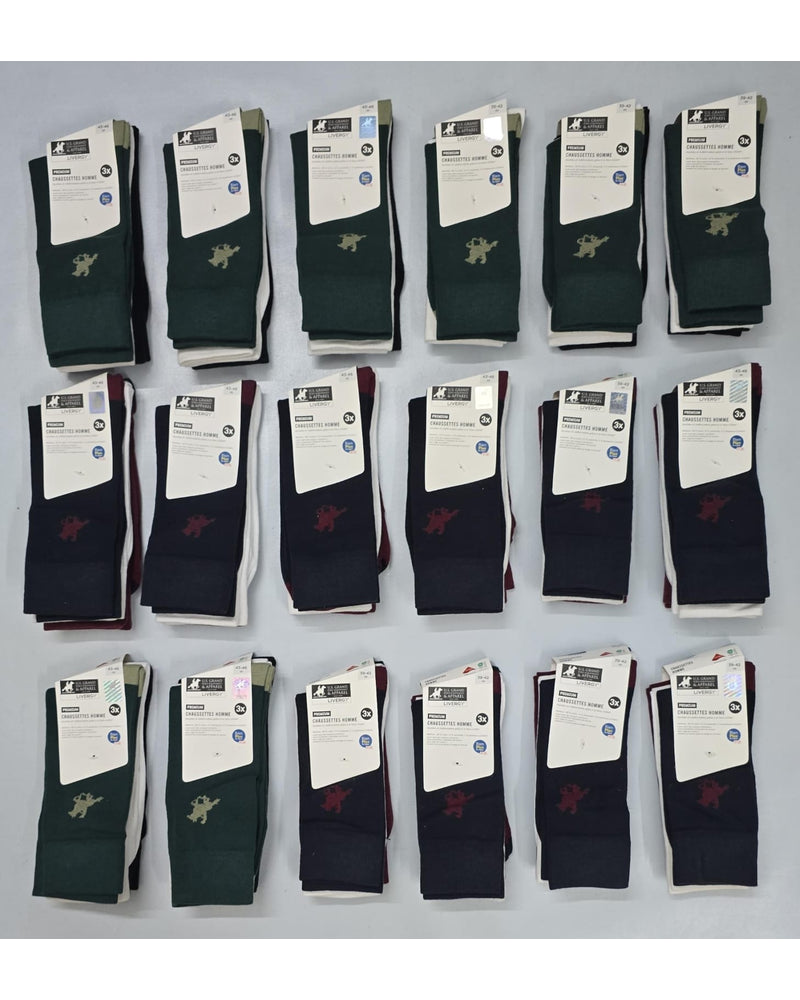Men's Socks stock lot CH/M-34174 - dress sock colour range
