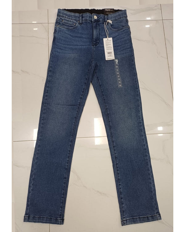 Women's 5-Pocket Denim Long Pants stock lot CH/W-34085