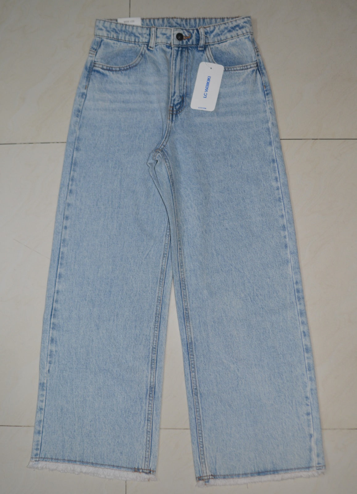 Girls' Wide Leg Denim Long Pants stock lot CH/W-34115