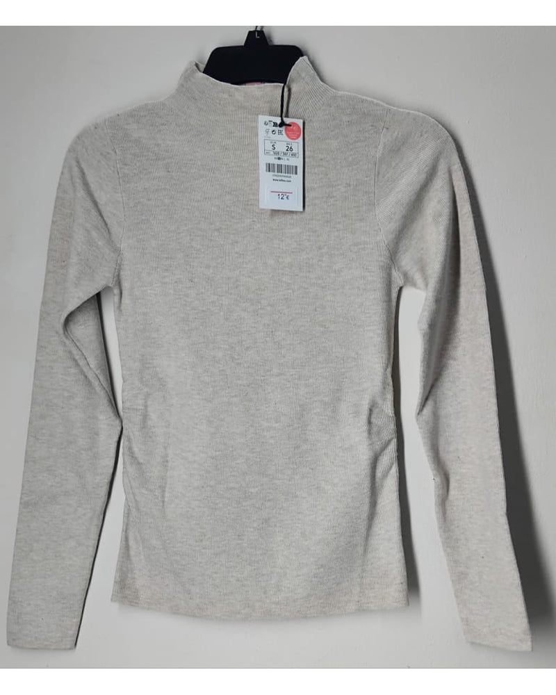 Women's Mock Neck Long Sleeve Sweater stock lot CH/W-34151