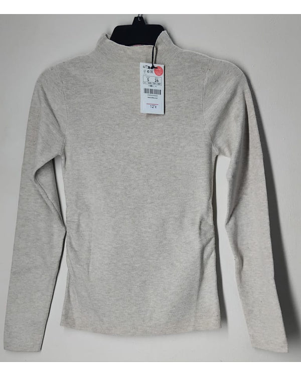 Women's Mock Neck Long Sleeve Sweater stock lot CH/W-34151
