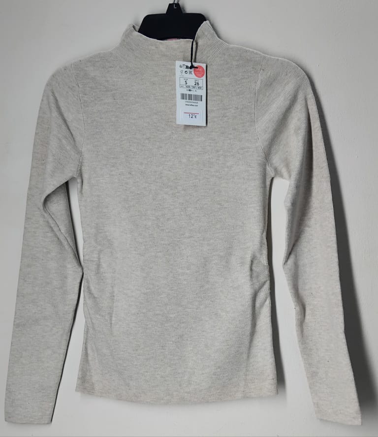 Women's Mock Neck Long Sleeve Sweater stock lot CH/W-34151
