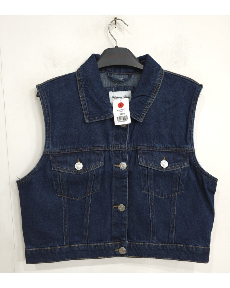 Women's Denim Vest stock lot CH/W-34156