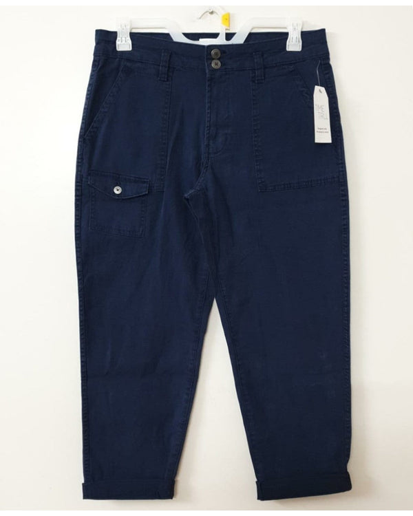 Women's 5-Pocket Long Pants stock lot CH/W-34169 - navy front