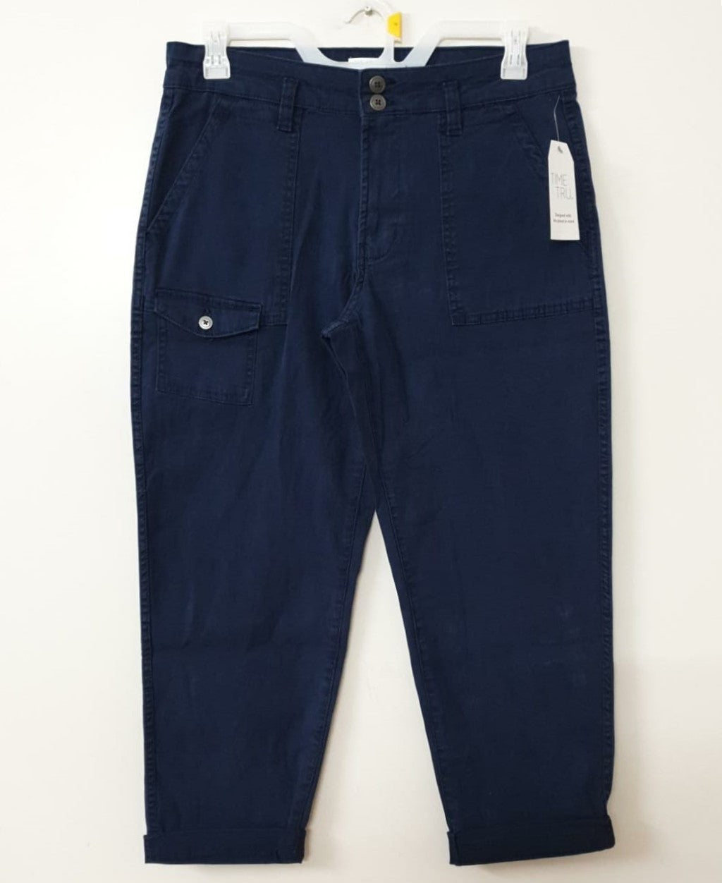 Women's 5-Pocket Long Pants stock lot CH/W-34169 - navy front