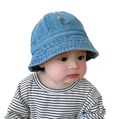 Denim Summer Foldable Kids Hat, Caps