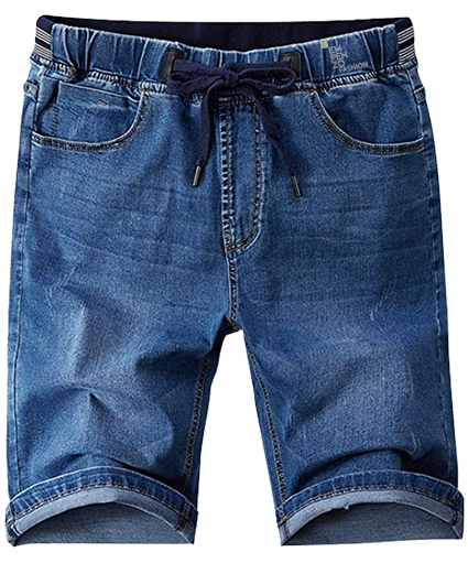 Men's Drawstring Loose Jean Shorts