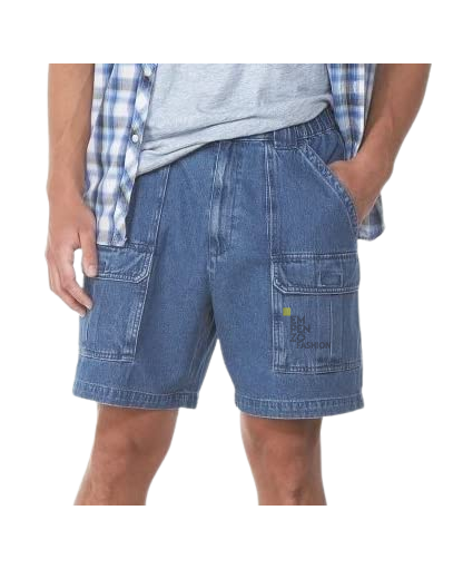 Men's Hiking Cargo Denim Shorts