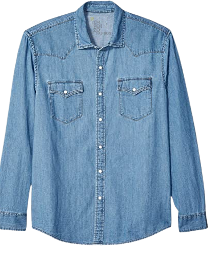 Men's Regular Fit Long Sleeve Denim Shirt