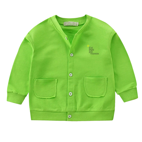 Toddler Kids 100% Cotton Green Coat Winter Clothing
