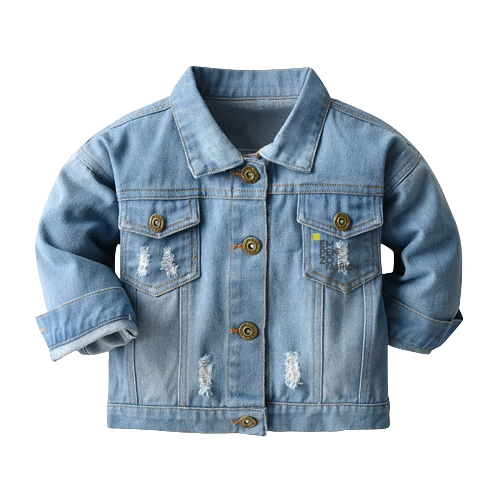 Top Spring Autumn Fashion Baby Girls Denim Coats, Jacket