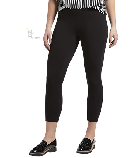 Woman 2 Pair Lightweight Super Soft Full Length Cotton Legging Tight Pant  Black Brown 1X (5403118) at Amazon Women's Clothing store